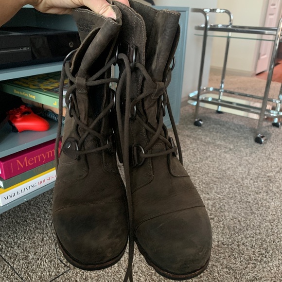 SOREL JOAN OF ARTIC WEDGE LACE BOOTIE - Picture 4 of 4